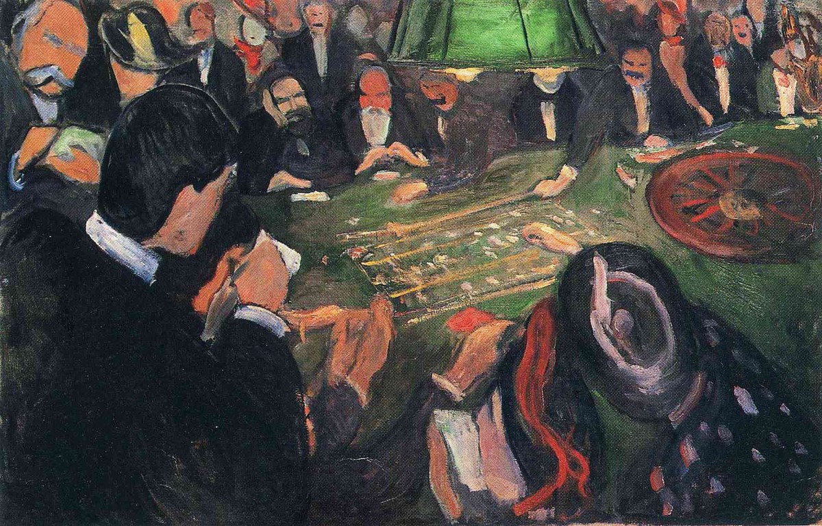 By the Roulette by Edvard Munch
