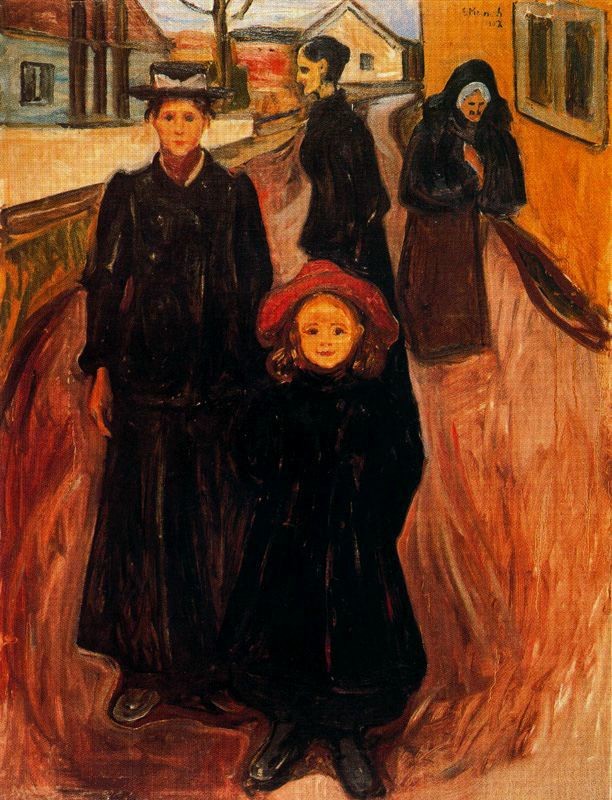 Four Ages in Life by Edvard Munch