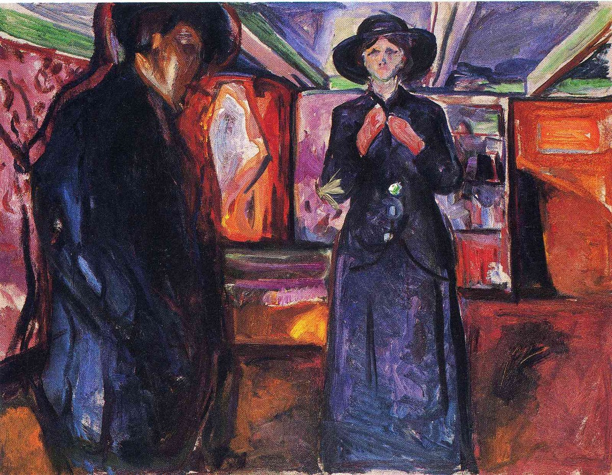 Man and Woman II by Edvard Munch