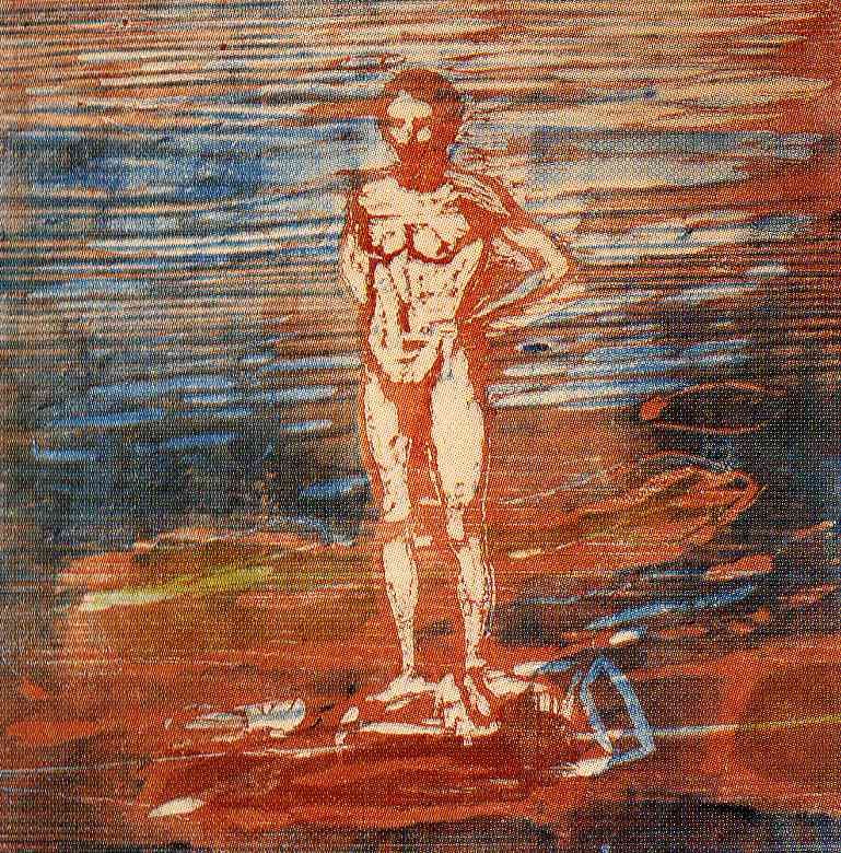 Man Bathing by Edvard Munch