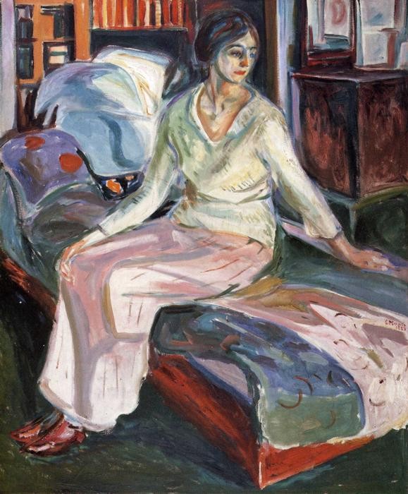 Model on the Couch by Edvard Munch