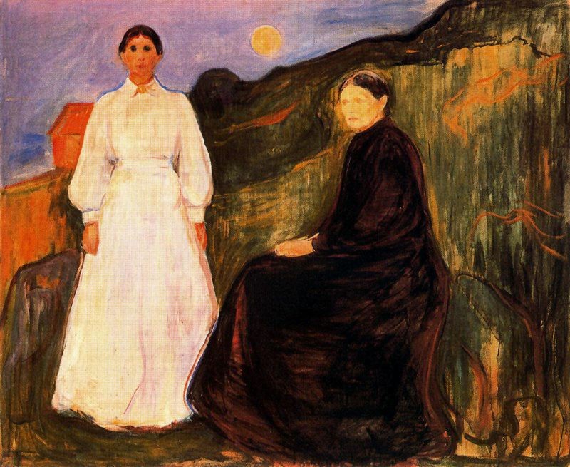 Mother and Daughter by Edvard Munch