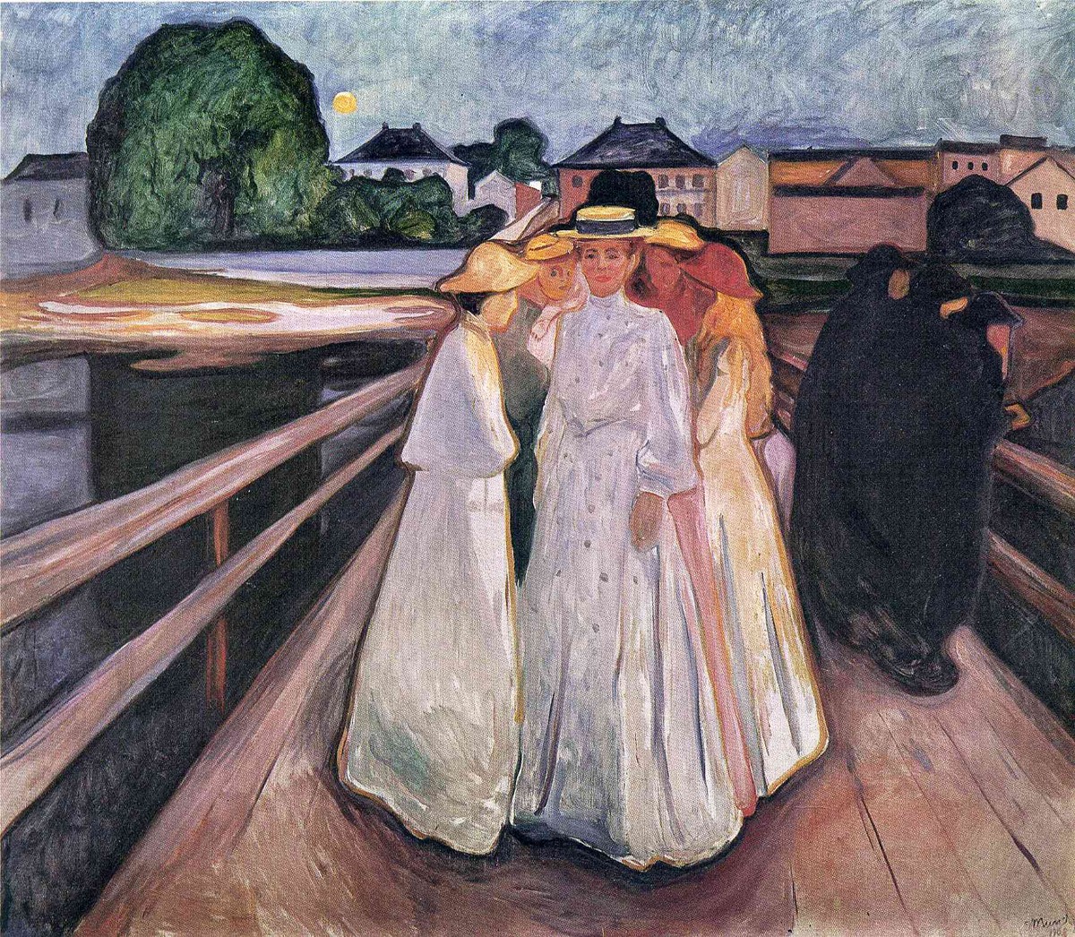 The Ladies on the Bridge by Edvard Munch