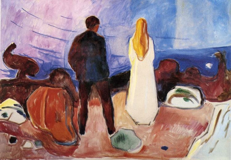 The Lonely Ones by Edvard Munch
