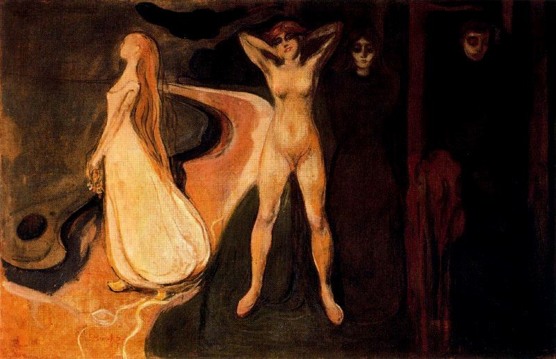 The Three Stages of Woman (Sphinx). by Edvard Munch