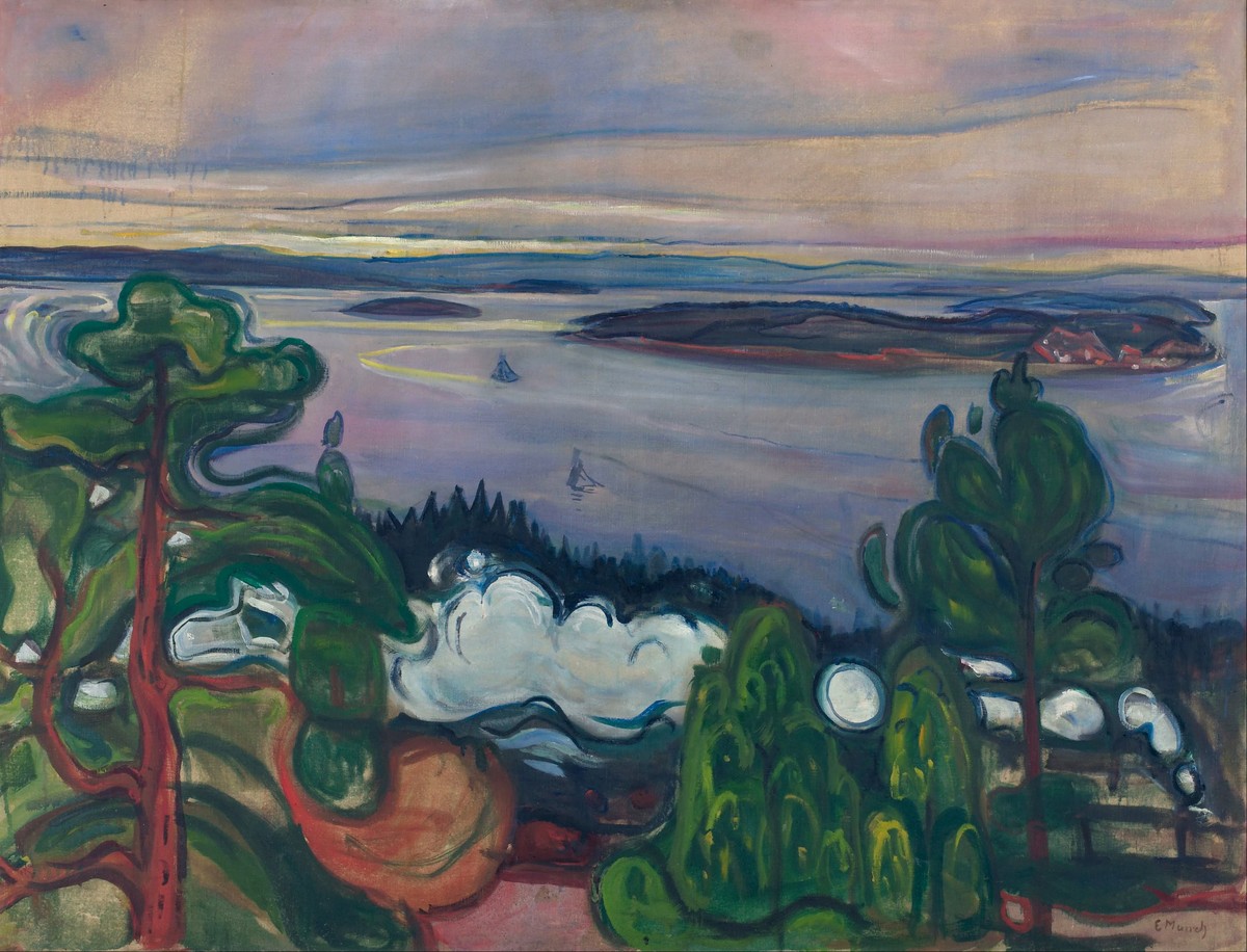 Train smoke by Edvard Munch