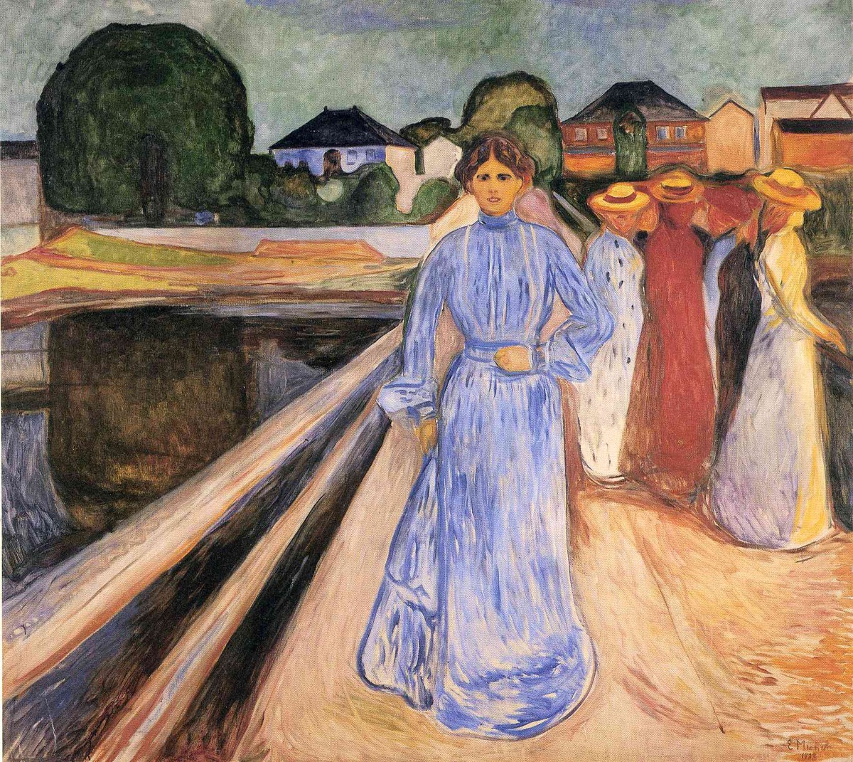 Women on the Bridge by Edvard Munch