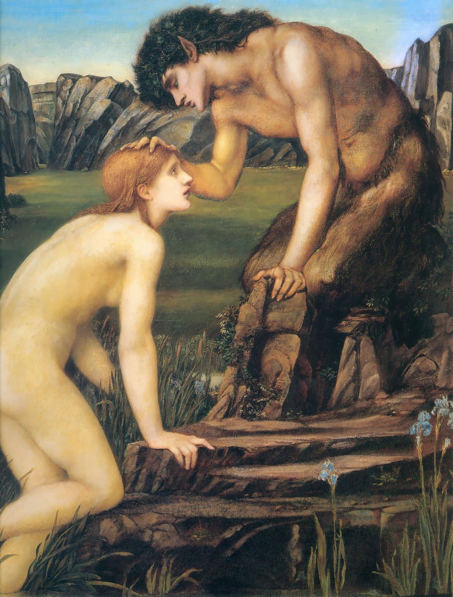 Psyche and Pan by Edward Burne-Jones