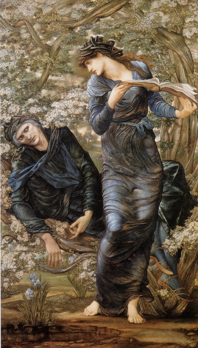 The Beguiling of Merlin (Merlin and Vivien) by Edward Burne-Jones