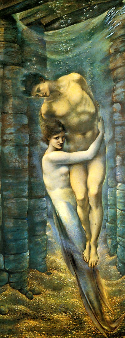 The Depths Of The Sea by Edward Burne-Jones