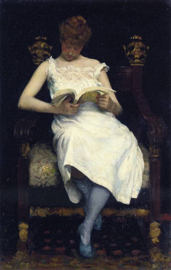 Girl Reading by Edward E. Simmons