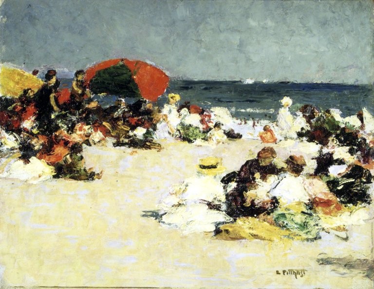 On the Beach by Edward Henry Potthast