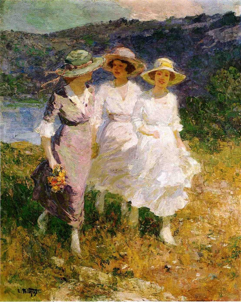 Walking in the Hills by Edward Henry Potthast