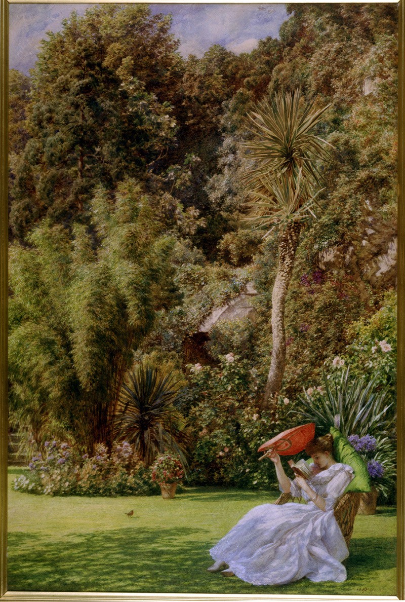 in a Garden by Edward Poynter