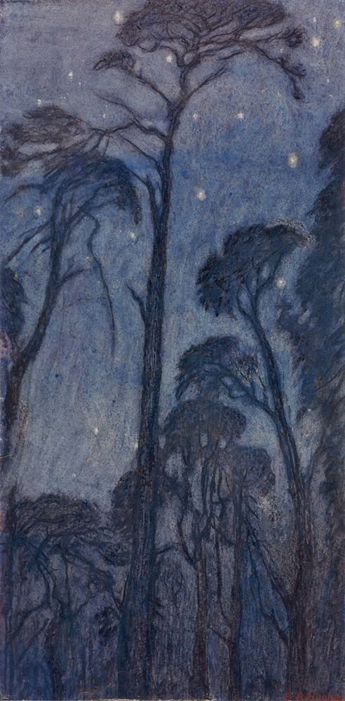 Trees at Twilight by Edward Robert Hughes