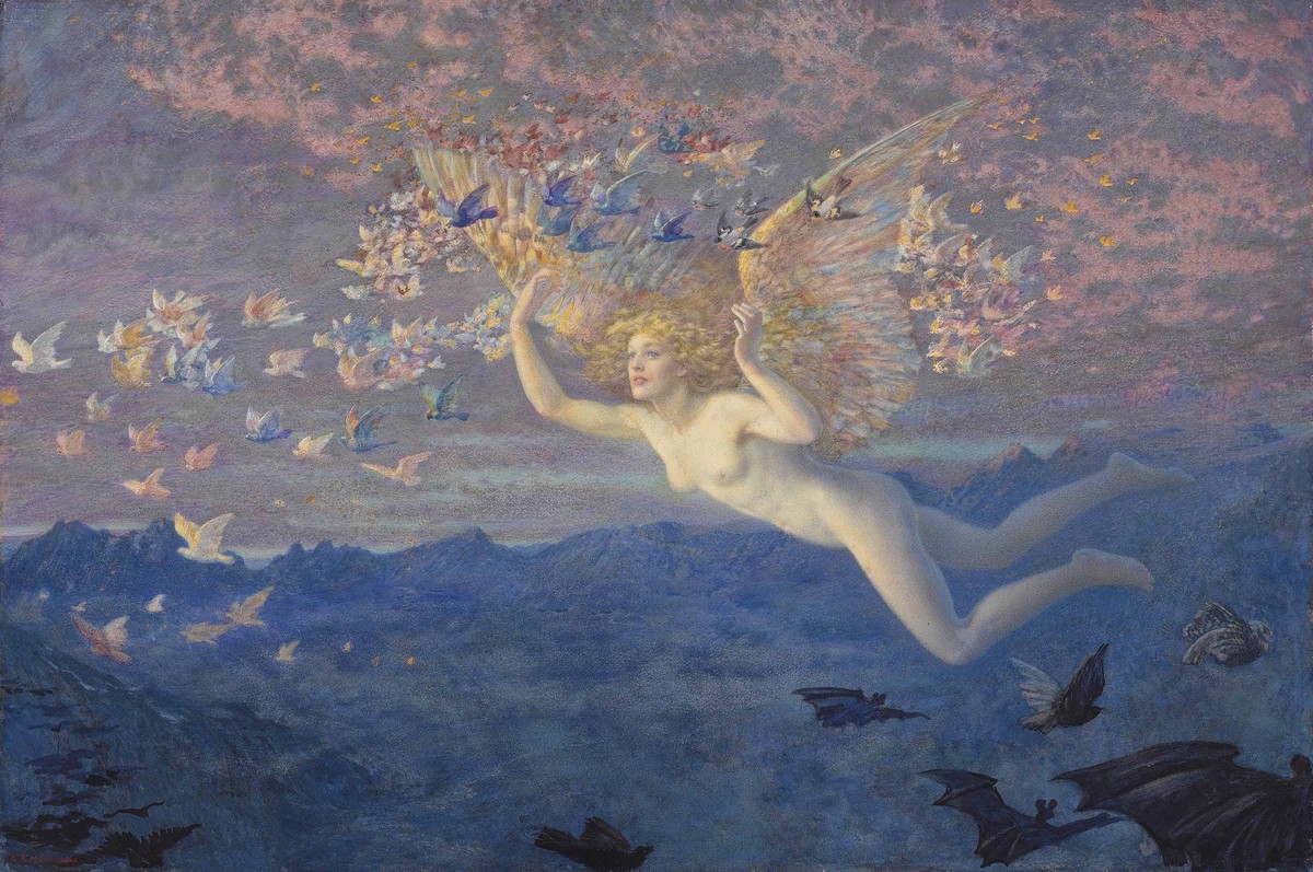 Wings of the Morning by Edward Robert Hughes