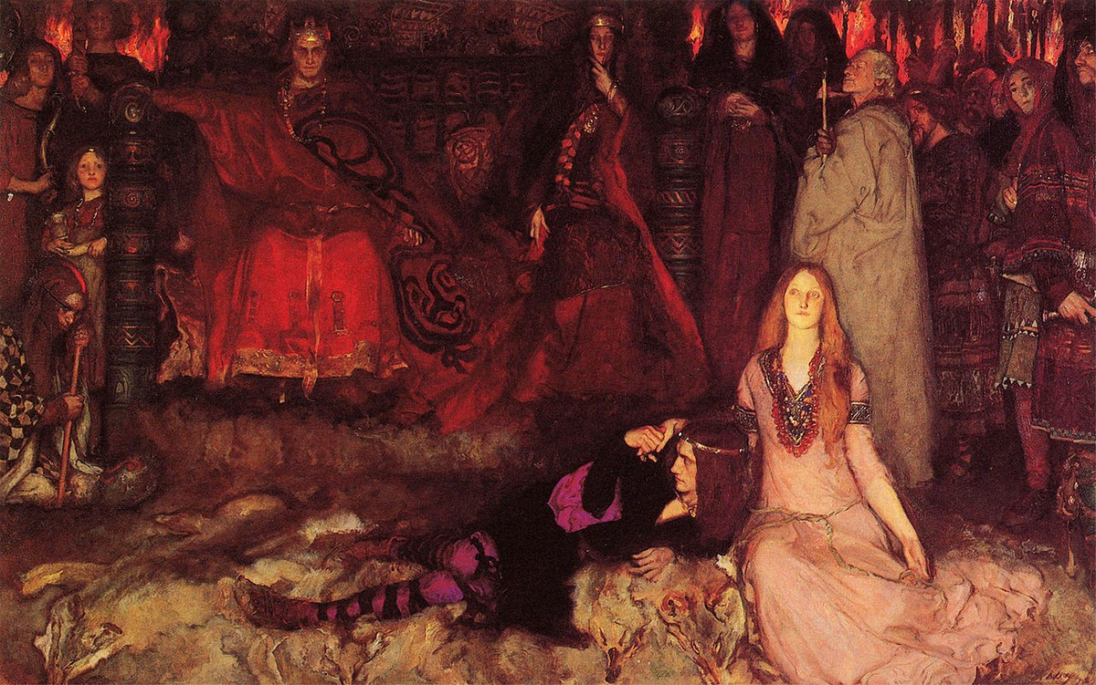 The Play Scene in Hamlet by Edwin Austin Abbey