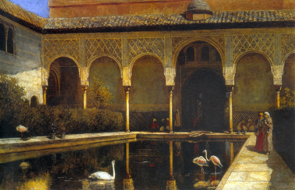 A Court in the Alhambra by Edwin Lord Weeks