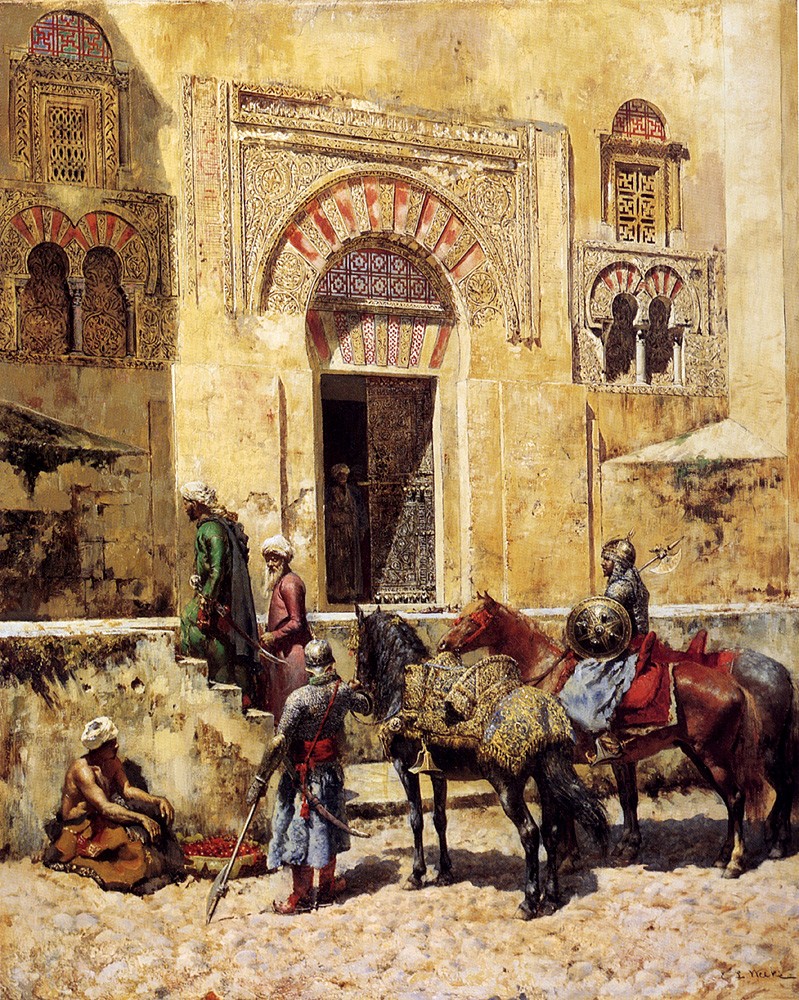 Entering The Mosque by Edwin Lord Weeks