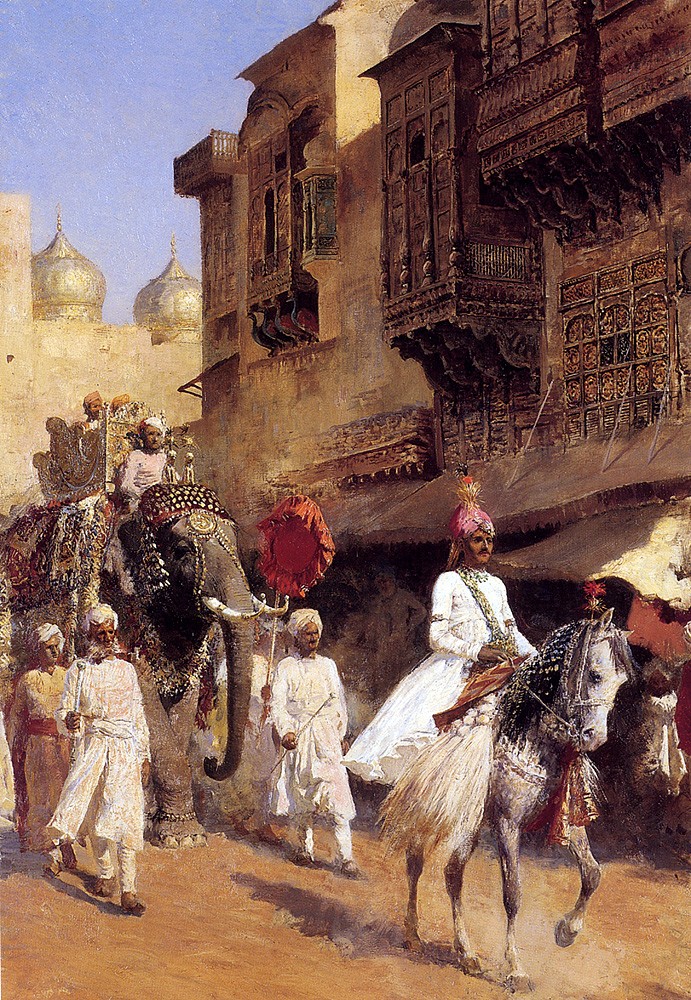 Indian Prince And Parade Cermony by Edwin Lord Weeks