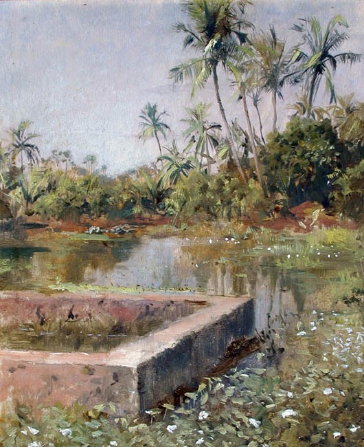 Sacred Lake, Bombay by Edwin Lord Weeks