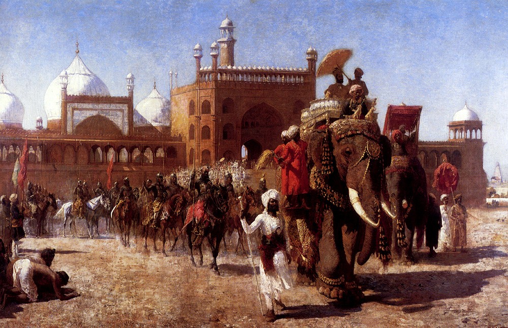 The Return Of The Imperial Court From The Great Nosque At Delhi, In The Reign Of Shah Jehan by Edwin Lord Weeks