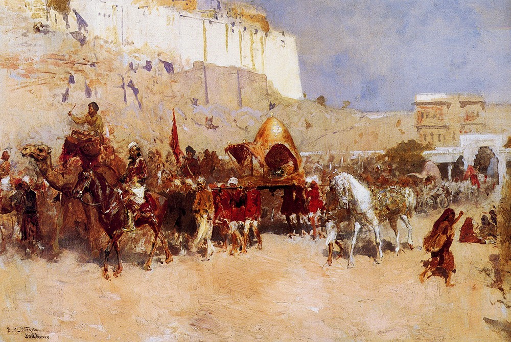 Wedding Procession, Jodhpur by Edwin Lord Weeks