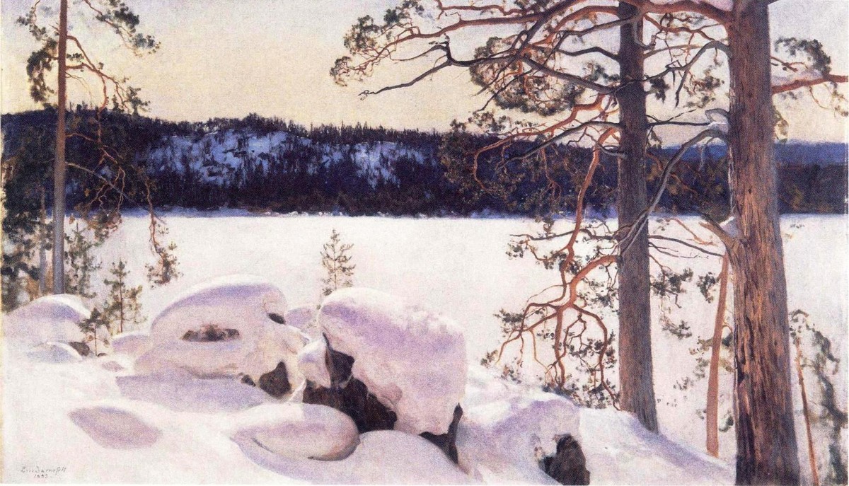 Kevättalven Aurinko by Eero Järnefelt