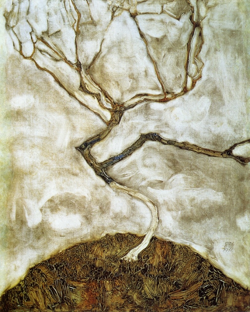 A Tree in Late Autumn by Egon Schiele