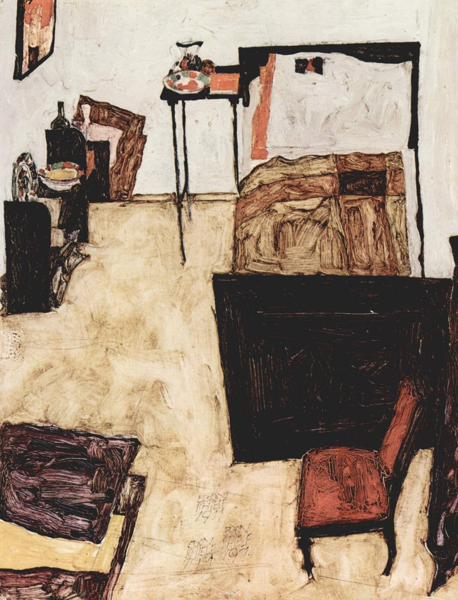 Schiele's Room in Neulengbach by Egon Schiele