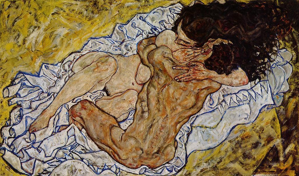 The Embrace by Egon Schiele