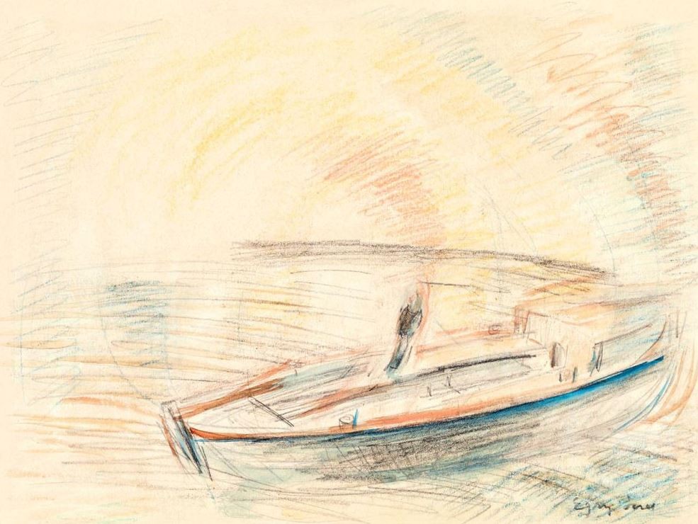 Egry József, Fények a Balatonon,. by Egry József