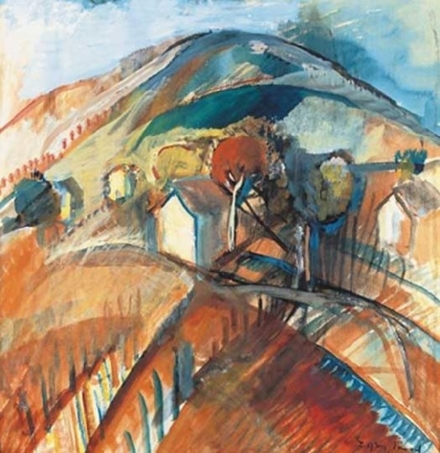 Egry József, Hegyoldal,. by Egry József