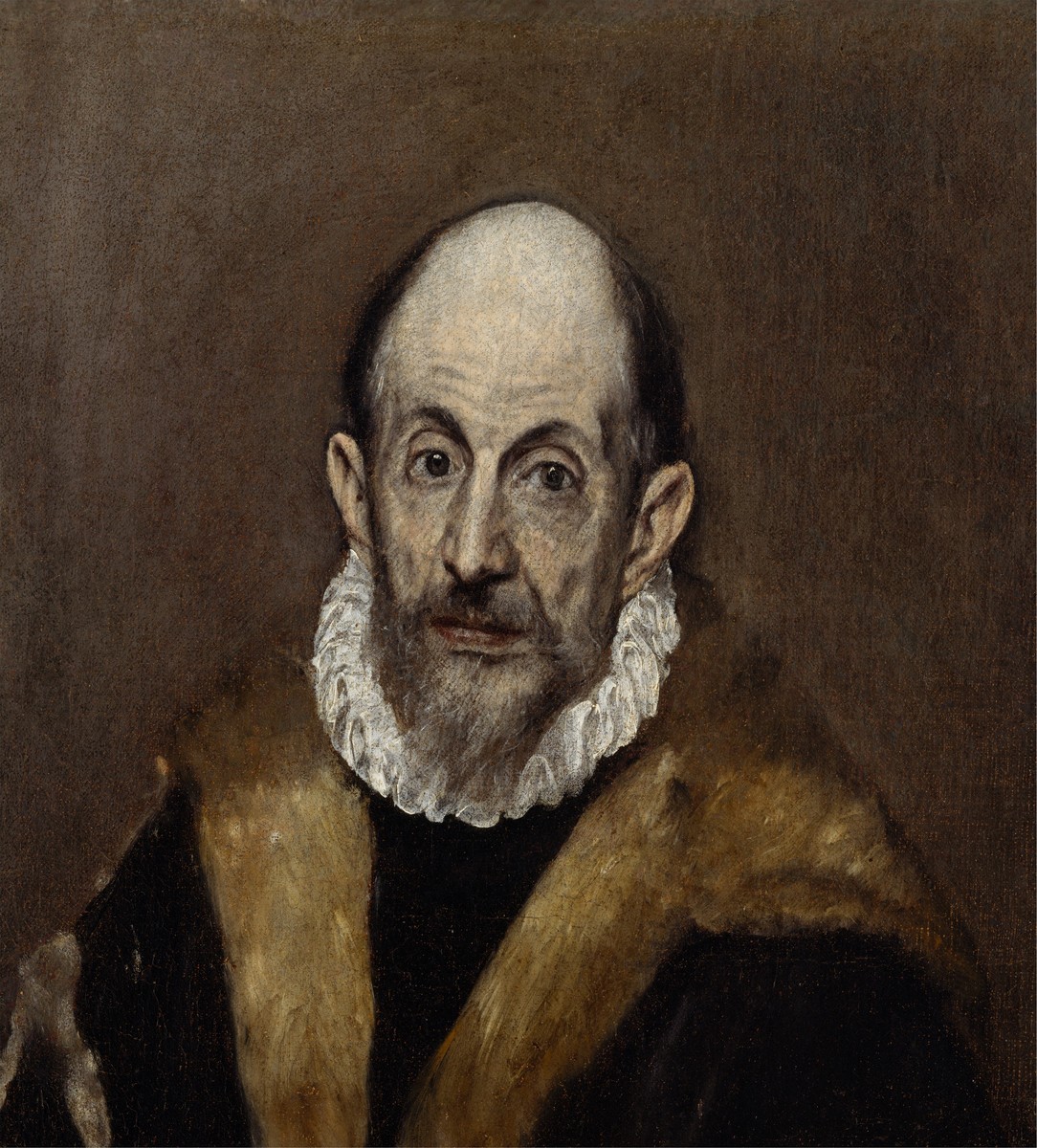 Portrait of an old man (presumed self-portrait of El Greco) by El Greco