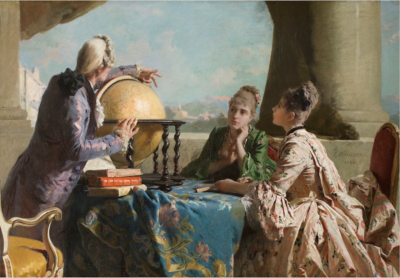 The geography lesson by Eleuterio Pagliano