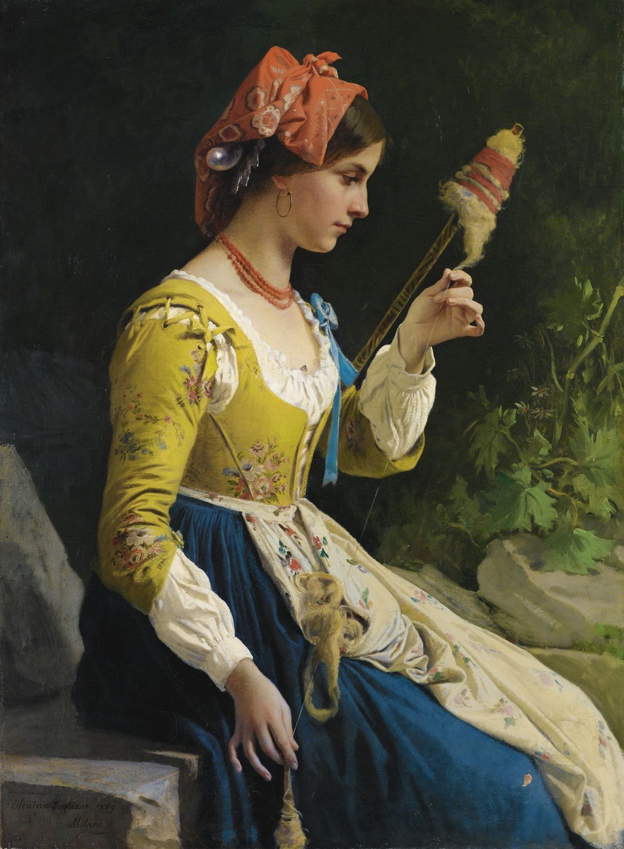 The spinner by Eleuterio Pagliano