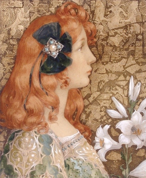 Оeune Аemme Aux Lys by Elisabeth Sonrel