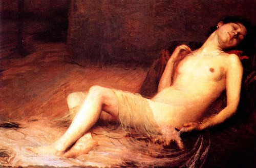 Nude lying by Eliseu Visconti
