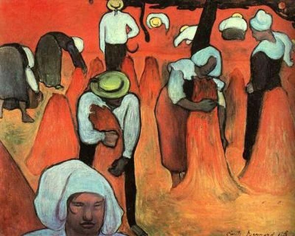 Buckwheat Harvesters at Pont Aven by Emile Bernard