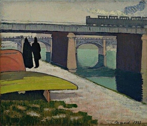 Iron Bridges at Asniéres by Emile Bernard