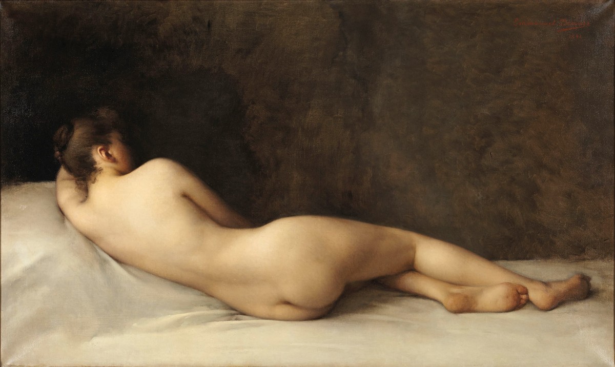 Reclining nude by Emmanuel Benner
