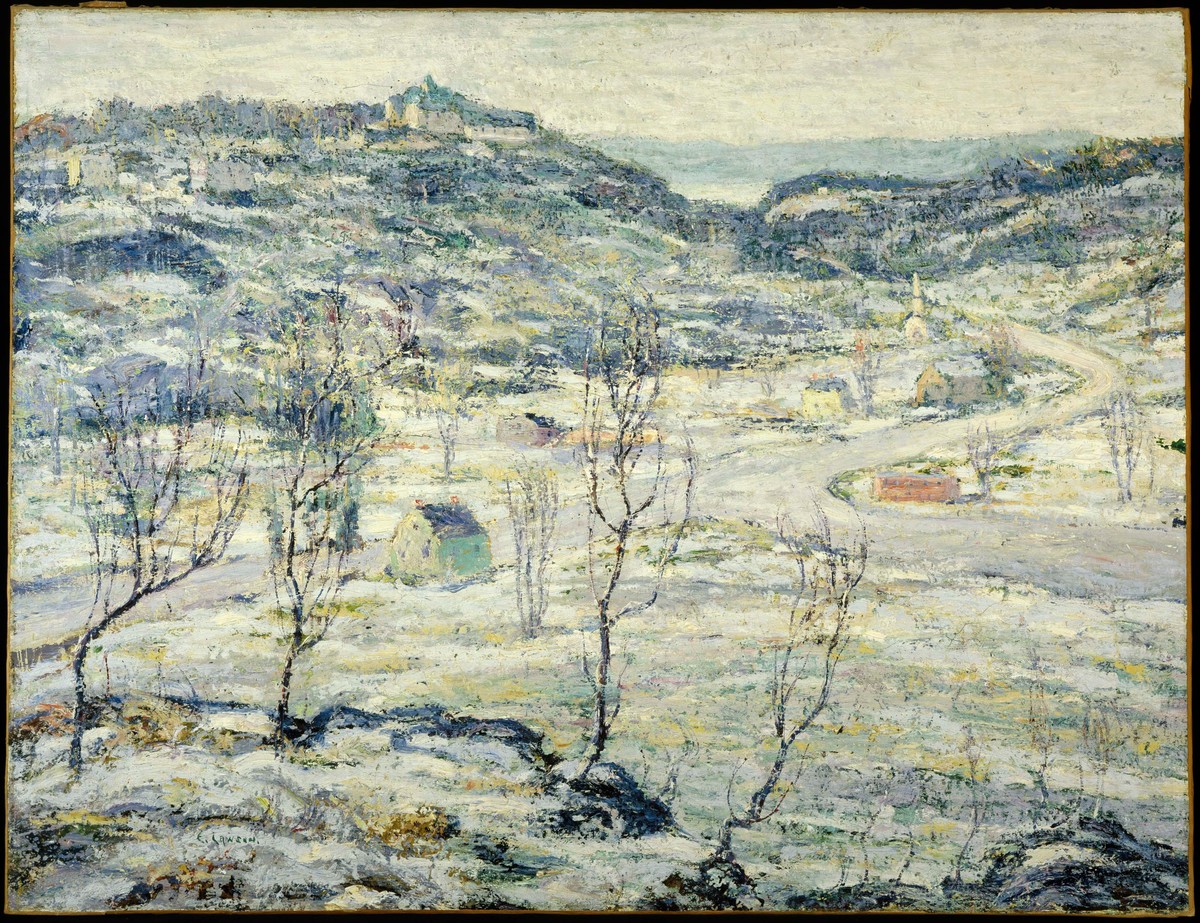 Harlem Valley, Winter by Ernest Lawson