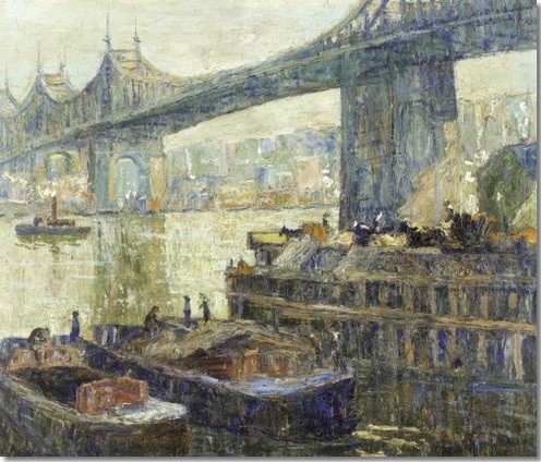 Queensboro Bridge by Ernest Lawson
