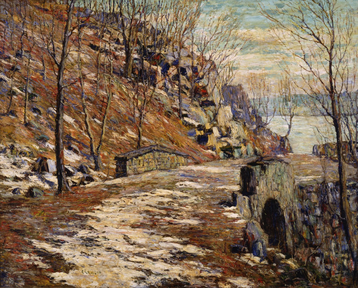 Road down the Palisades by Ernest Lawson