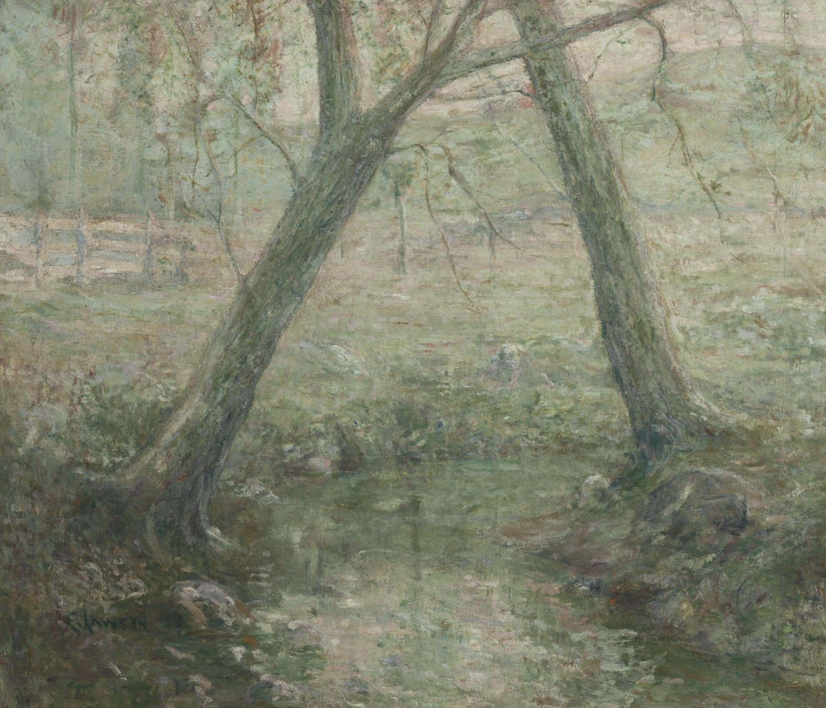The Crossed Trees by Ernest Lawson