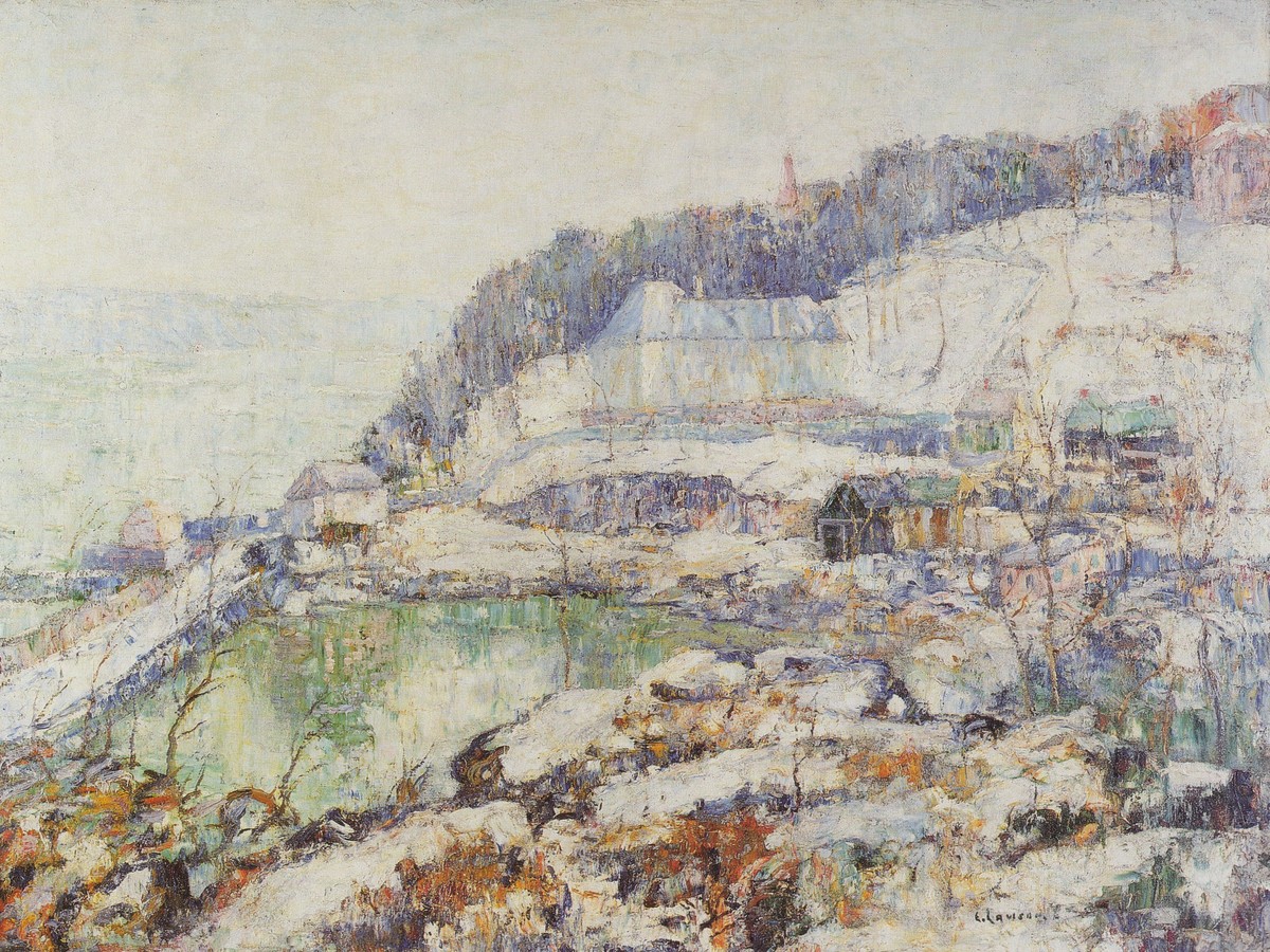 The Hudson at Inwood by Ernest Lawson