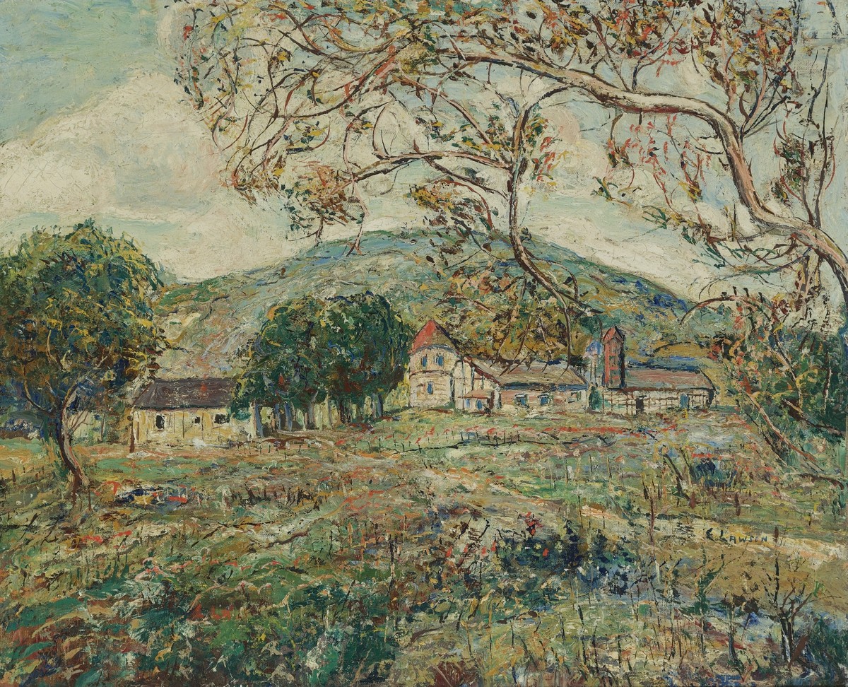 The Red Turret by Ernest Lawson