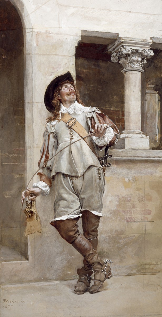 Courtyard of the Artist's Studio by Ernest Meissonier