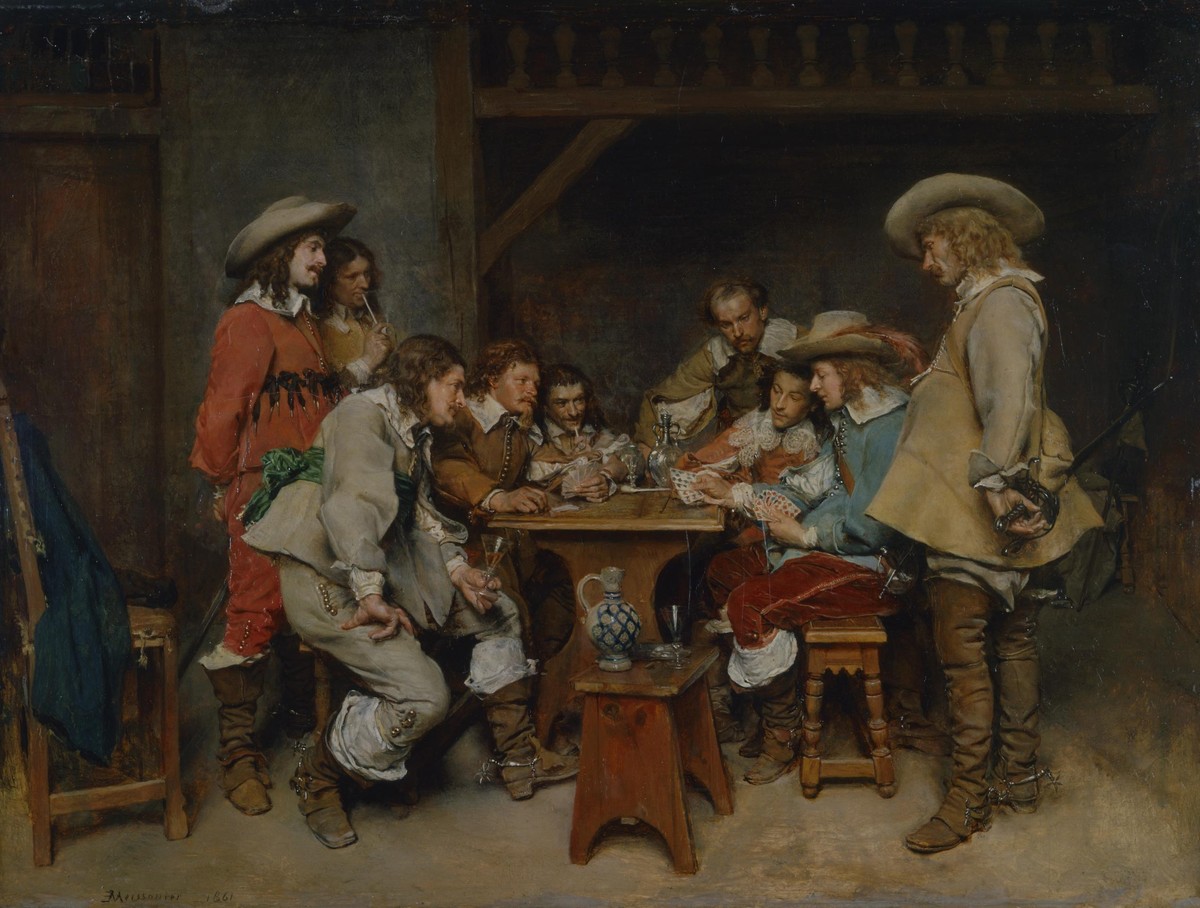 Innocents and Card Sharpers (A Game of Piquet) by Ernest Meissonier