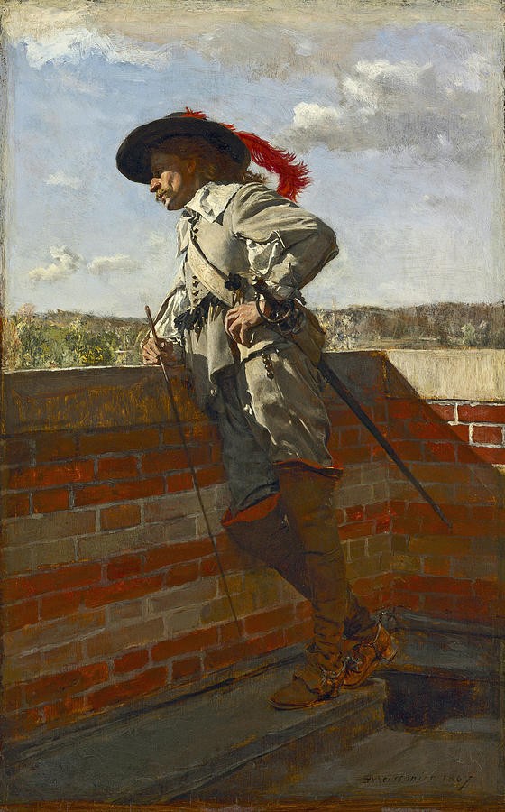 On a Terrace by Ernest Meissonier